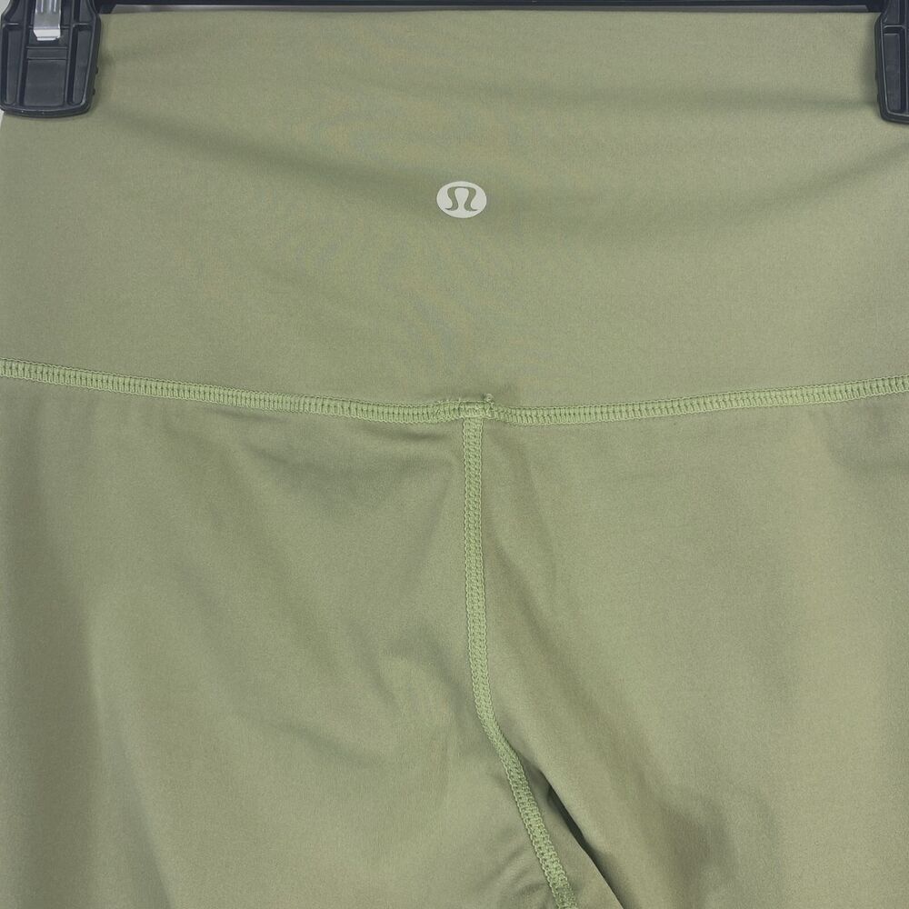 Lululemon Womens Leggings Ankle Olive Waistband Card Pocket Small No Size Dot